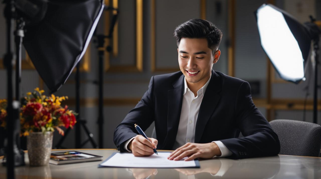 新生代演员苏晨正式签约91电影，开启全新艺术征程